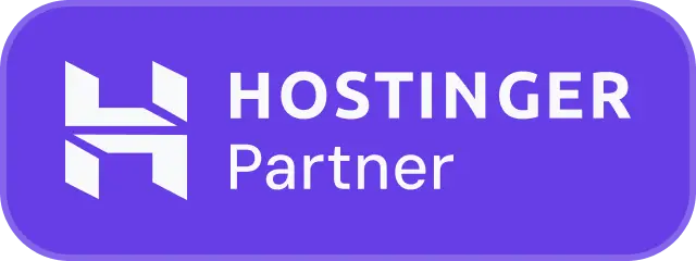 Hostinger Official Partner Badge